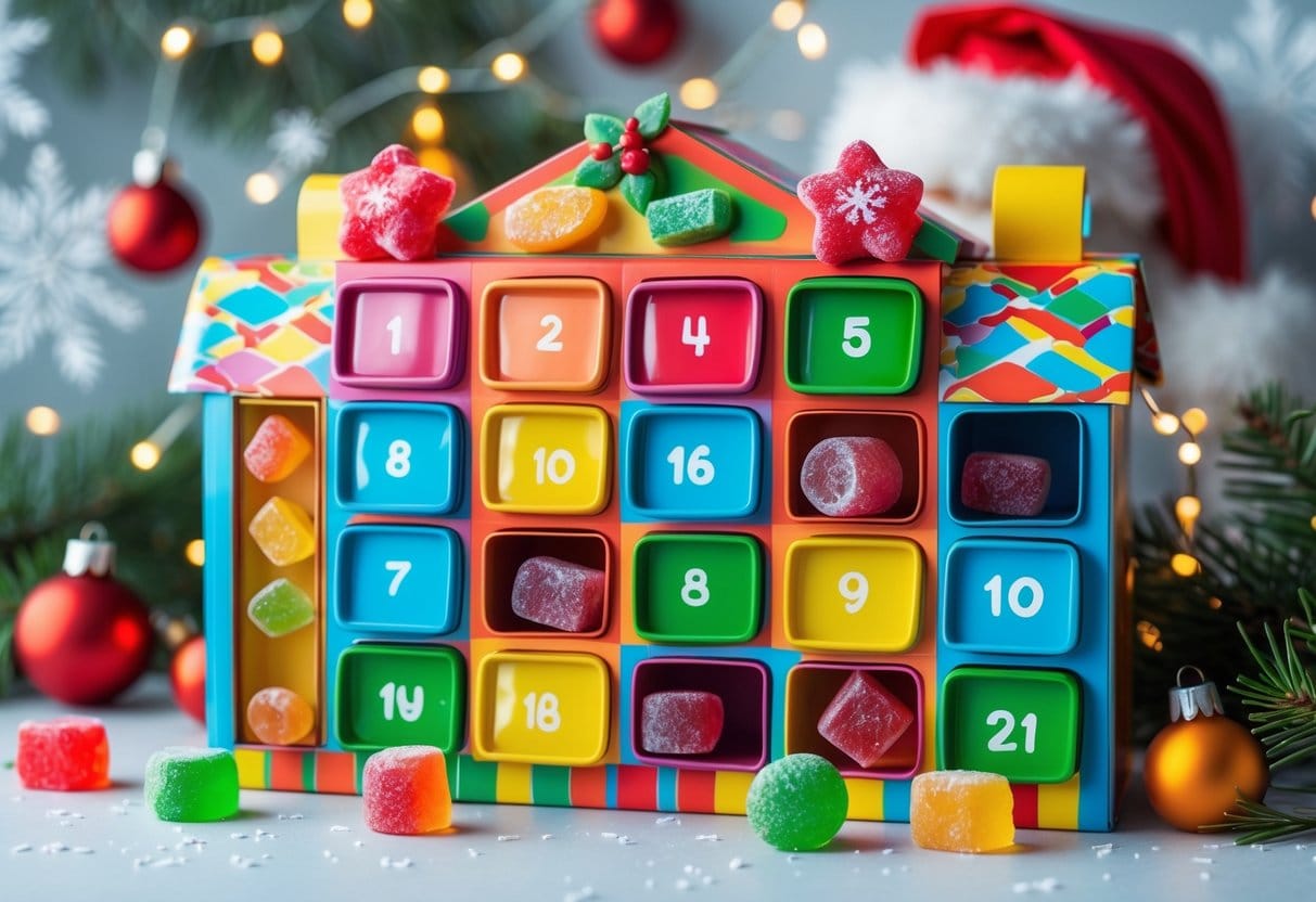 Den perfekte julekalender med vingummi til børn i alle aldre